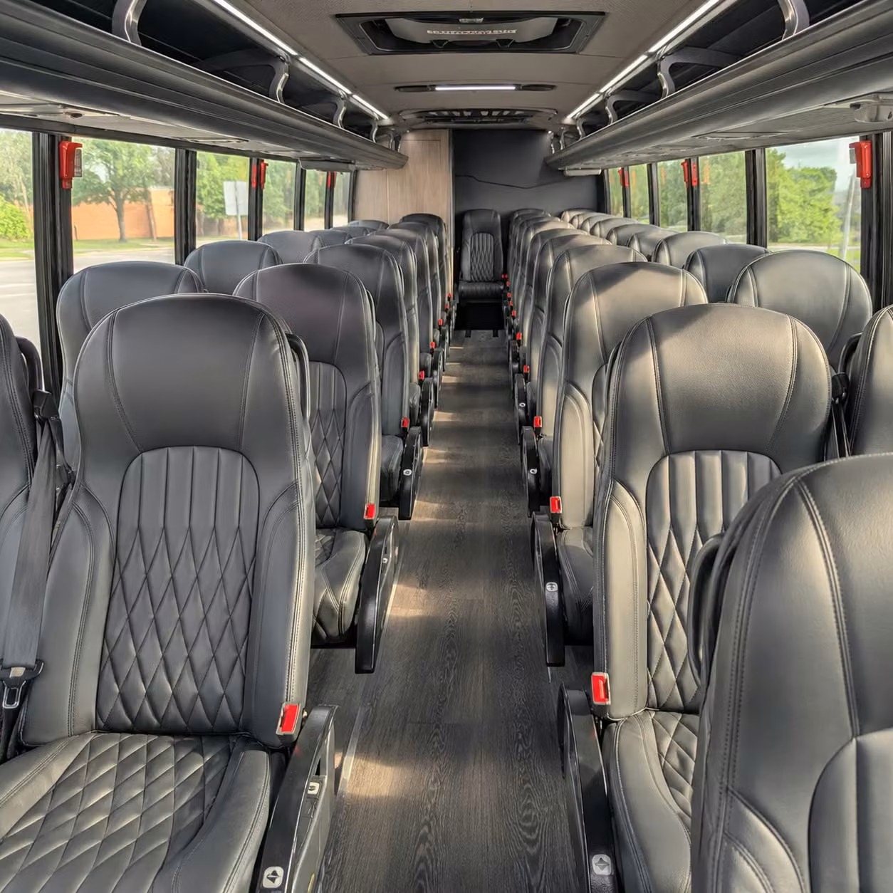 25 passenger minibus interior