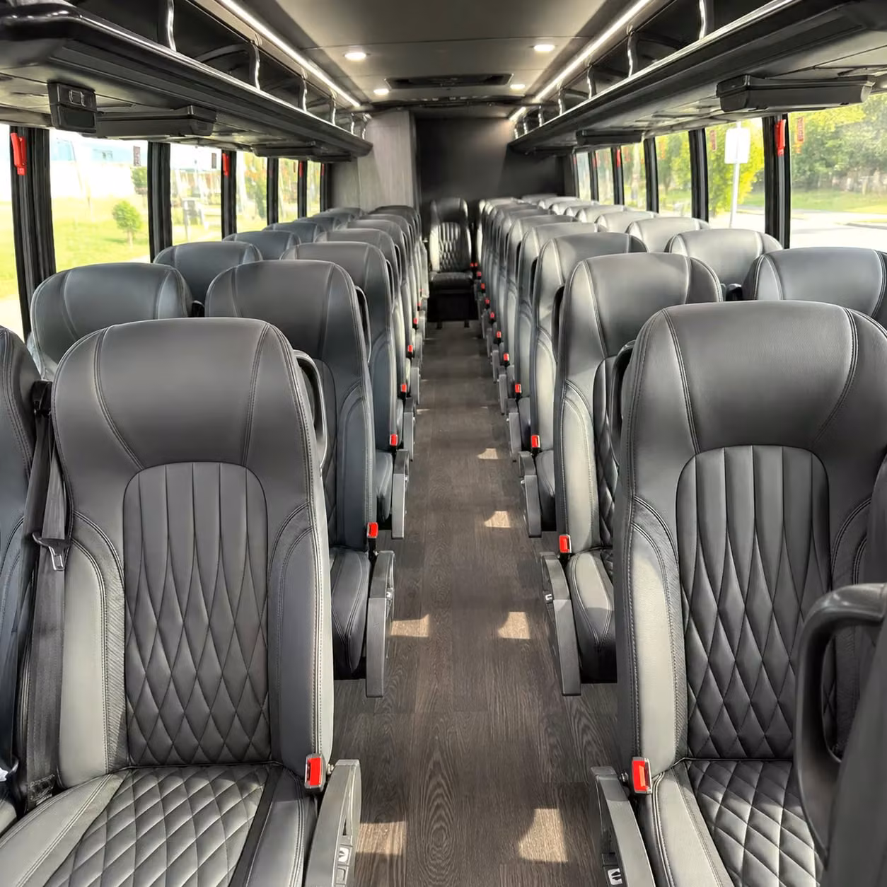28 passenger minibus interior