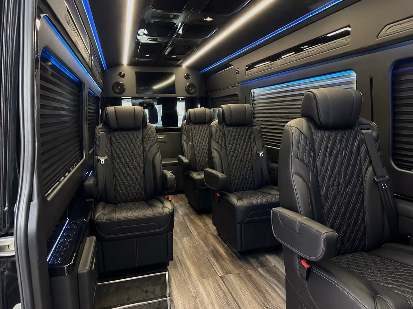 sprinter van with driver inside